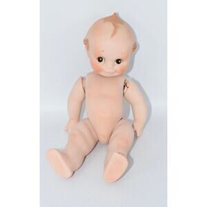 RARE ANTIQUE KEWPIE BISQUE DOLL SIGNED JOINTED ARMS & LEGS